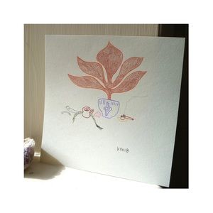 ORIGINAL DRAWING with INK + PENCIL